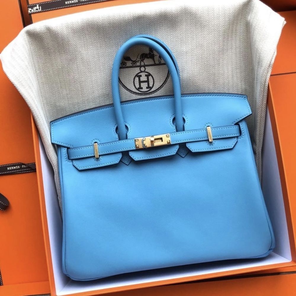 Hermès Birkin 25 Bleu du Nord Swift Gold Hardware GHW