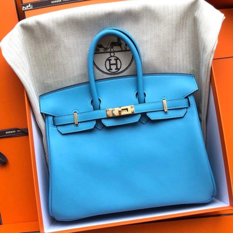 Hermès Birkin 25 Bleu du Nord Swift Gold Hardware GHW