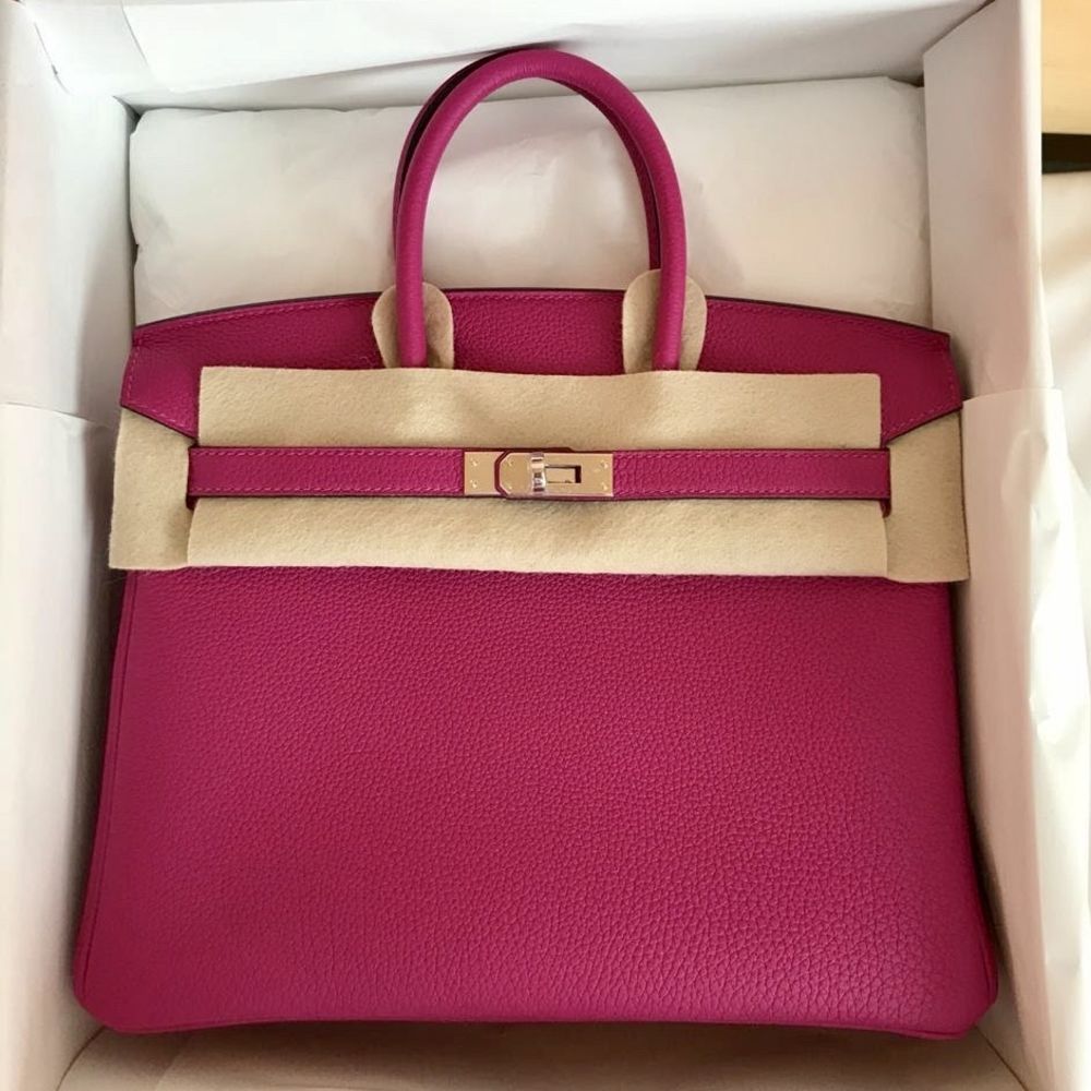 Hermès Birkin 25 Rose Pourpre Togo Palladium Hardware PHW