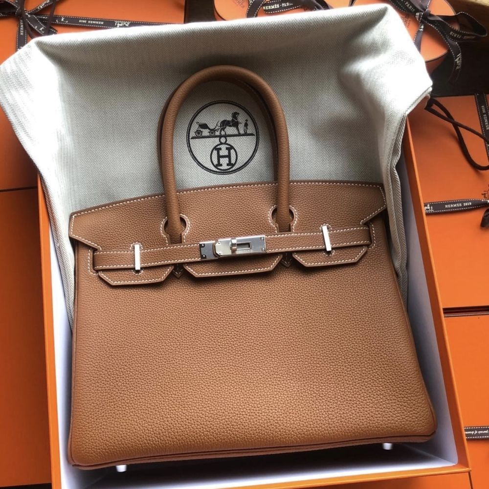 Hermès Birkin 30 Gold Togo Palladium Hardware PHW