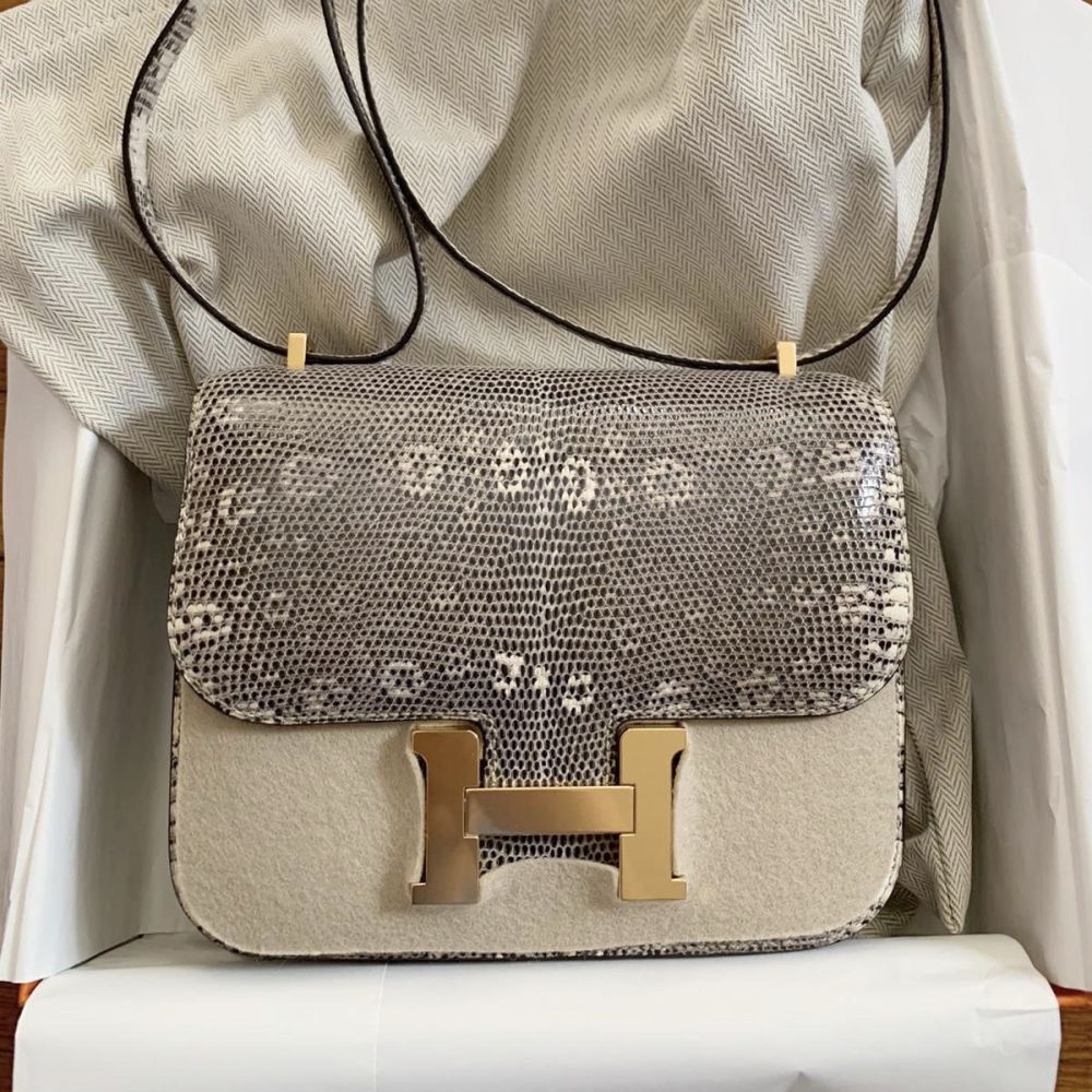 Hermès Constance 18 Ombre Varanus Niloticus Gold Hardware GHW