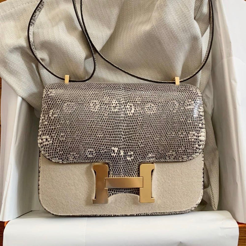 Hermès Constance 18 Ombre Varanus Niloticus Gold Hardware GHW