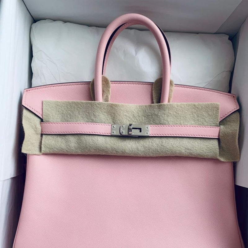 Hermès Birkin 25 Rose Sakura Swift Palladium Hardware PHW