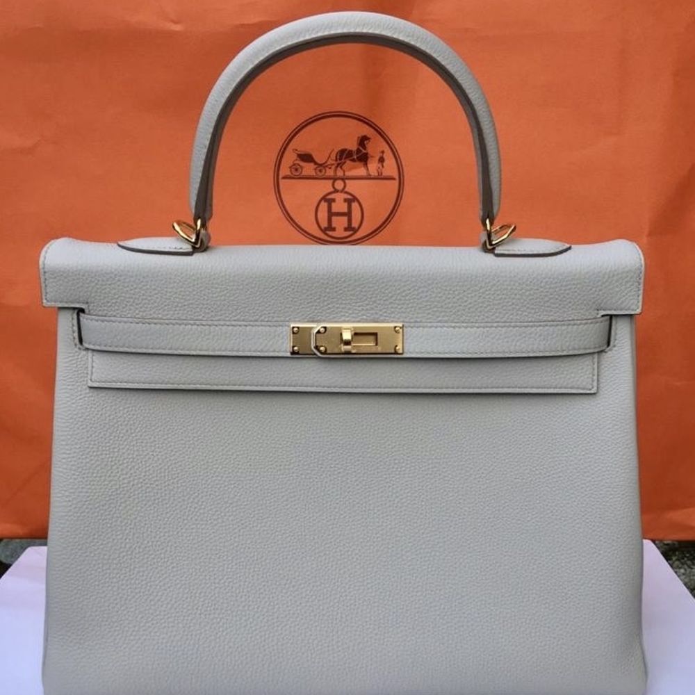 Hermès Kelly 35 Beton Togo Gold Hardware GHW