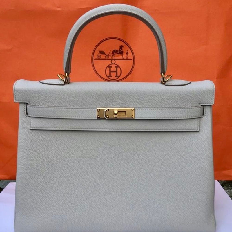 Hermès Kelly 35 Beton Togo Gold Hardware GHW