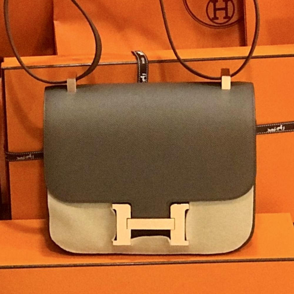 Hermès Constance 24 Gris Etain Epsom Rose Gold Hardware RGHW