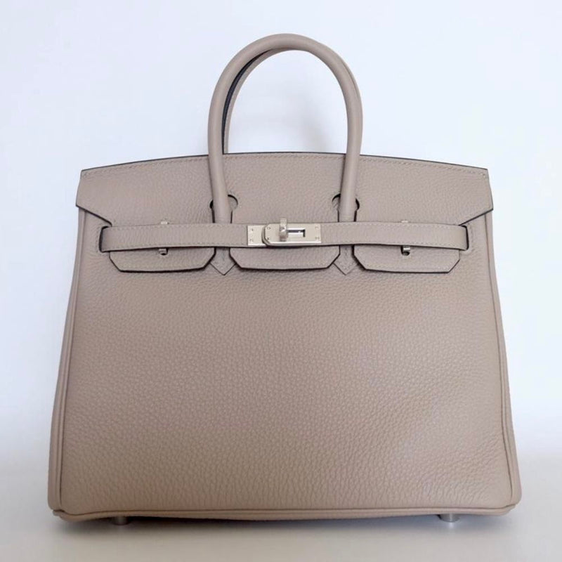 Hermès Birkin 25 Gris Tourterelle Togo Palladium Hardware PHW