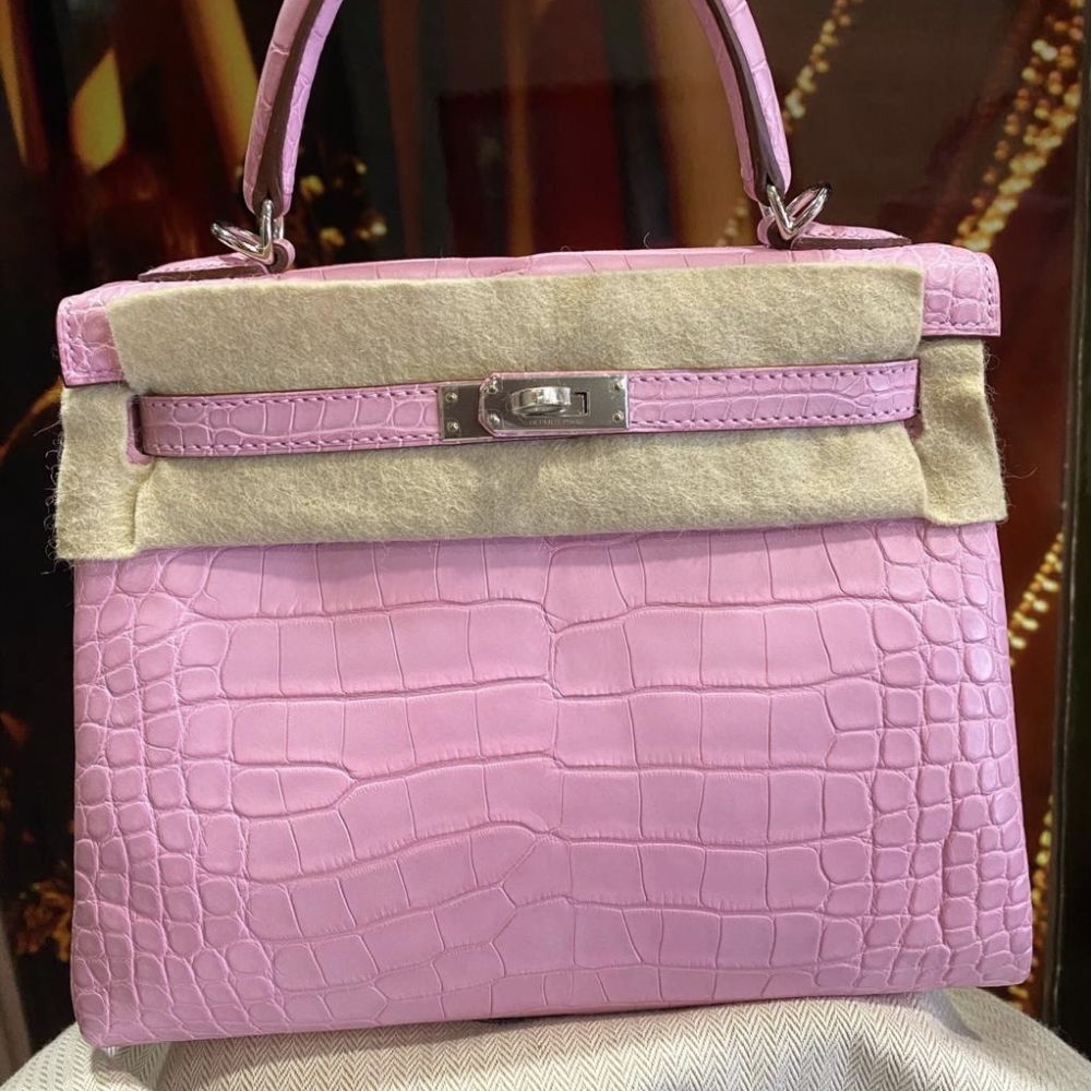Bubblegum Birkin 25 Hermès Kelly 25 Pink Bubblegum Alligator