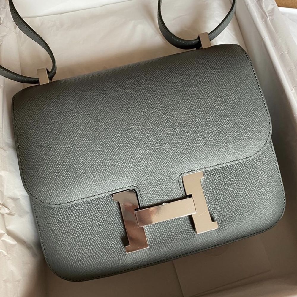 Hermès Constance 24 Vert Amande Epsom Palladium Hardware PHW