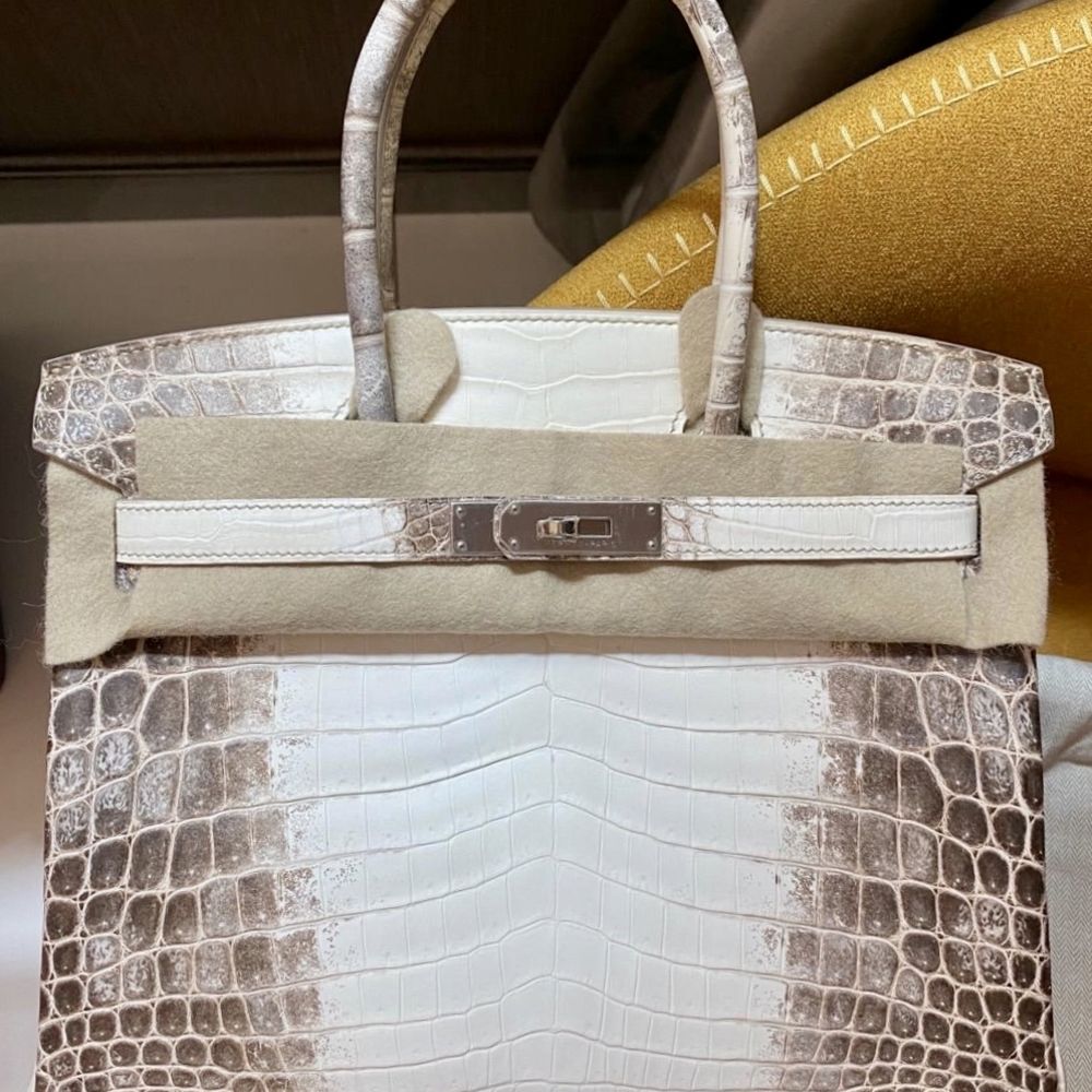 Hermès Birkin 30 Himalaya Crocodile Niloticus Matte Palladium Hardware PHW