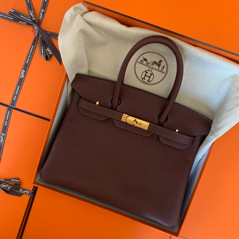 Hermès Birkin 30 Havane Taurillon Clemence Gold Hardware GHW