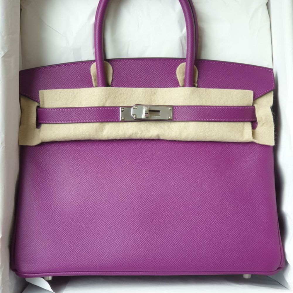 Hermès Birkin 30 Anemone Epsom Palladium Hardware PHW