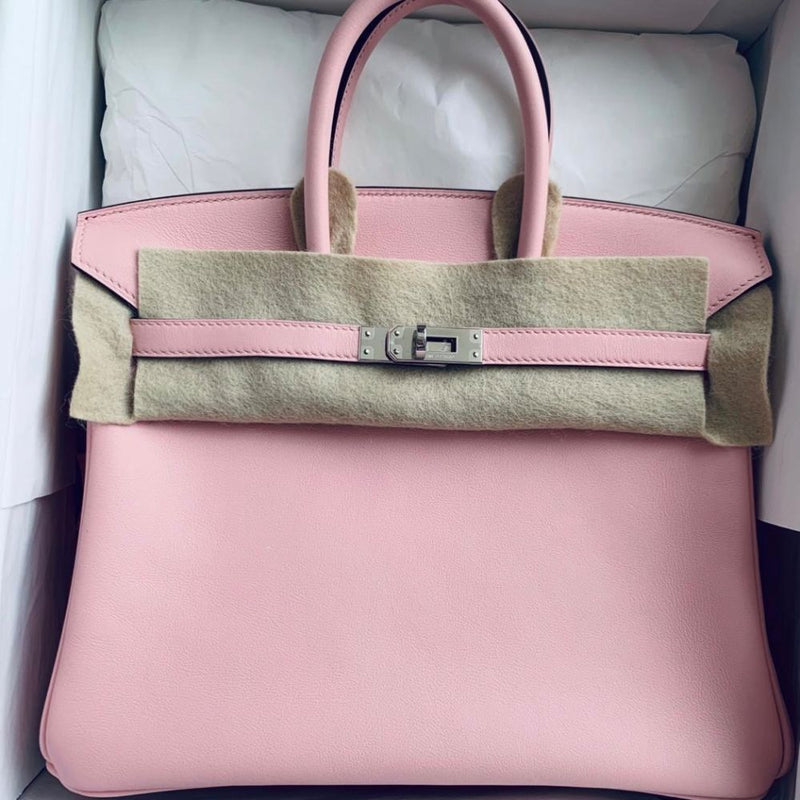 Hermès Birkin 25 Rose Sakura Swift Palladium Hardware PHW