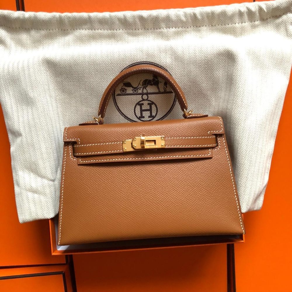 Hermès Kelly 20 Gold Sellier Epsom Gold Hardware GHW — The French