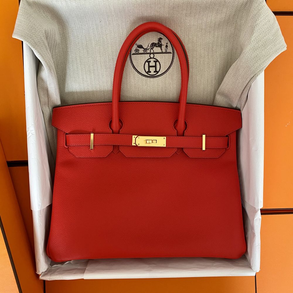 Hermès Birkin 30 Rouge Grenat Epsom Bag