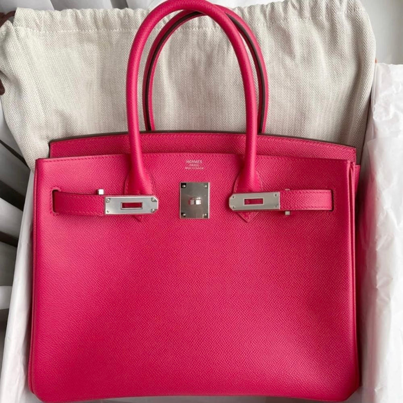 Hermès Birkin 30 Rose Extreme Epsom Palladium Hardware PHW