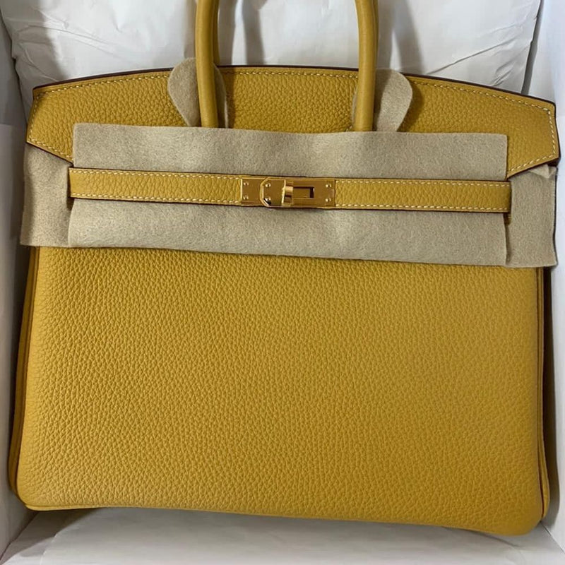 Hermès Birkin 25 Curry Togo Gold Hardware GHW