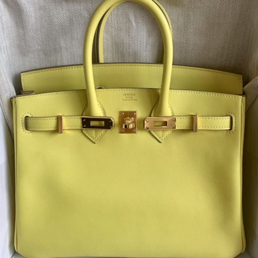 Hermès Birkin 25 Lime Swift Gold Hardware GHW