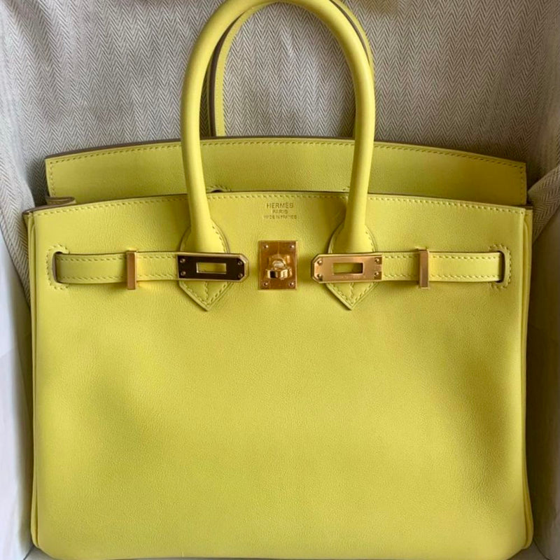 Hermès Birkin 25 Lime Swift Gold Hardware GHW