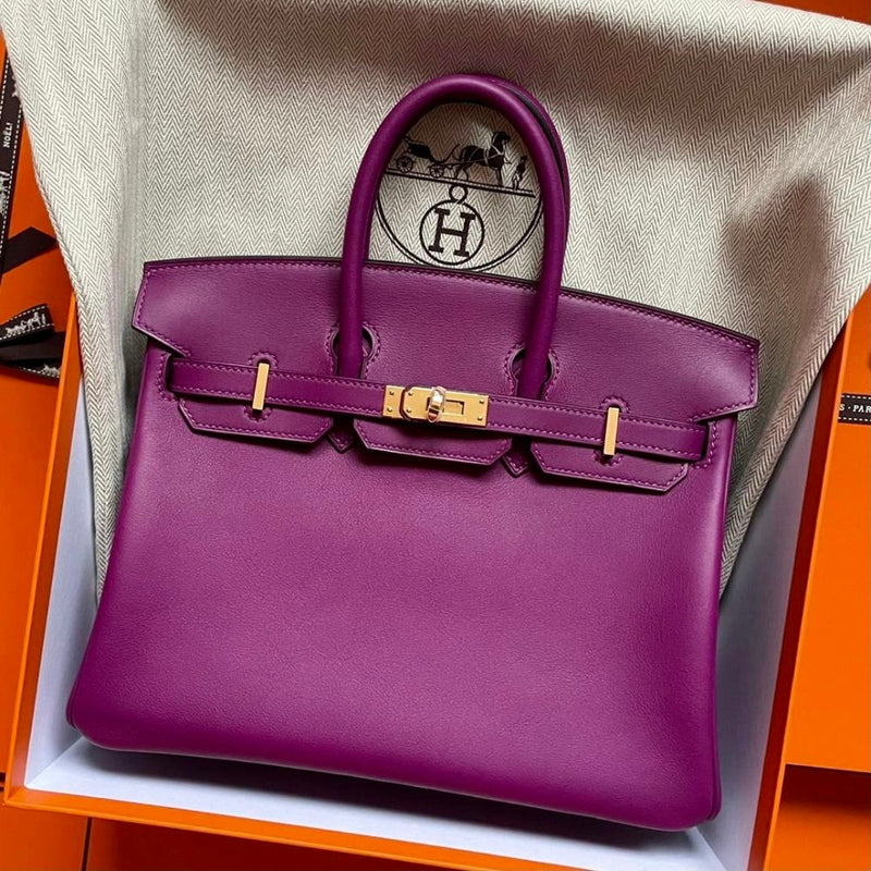 Hermès Birkin 25 Anemone Swift Gold Hardware GHW