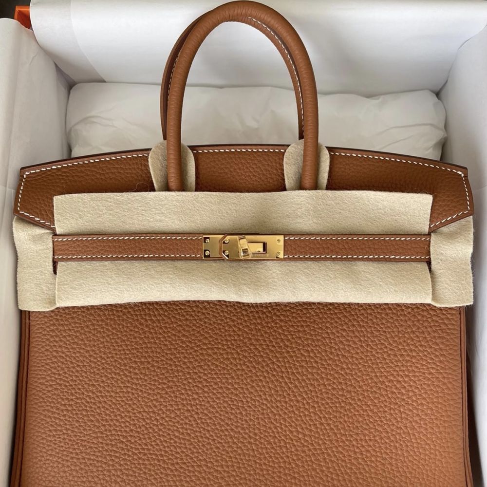 Hermès Birkin 25 Gold Togo Gold Hardware GHW