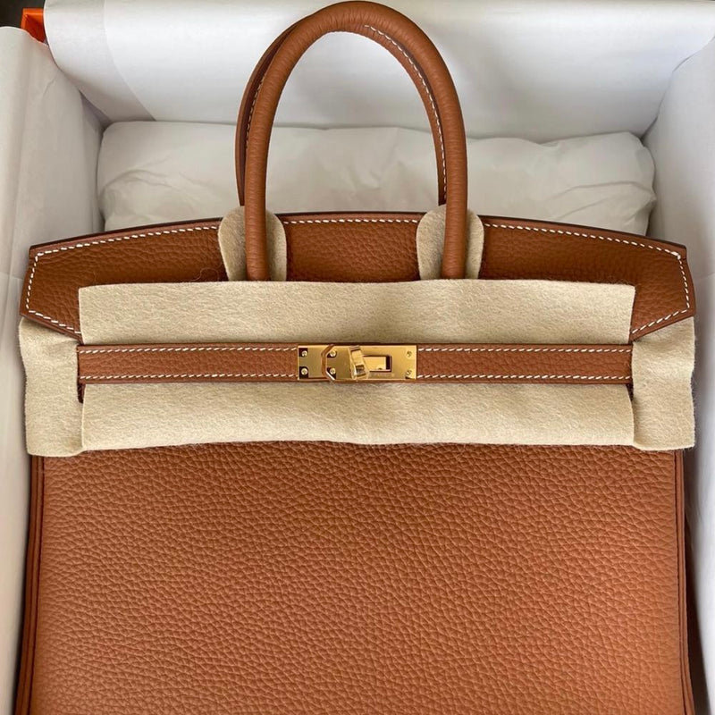 Hermès Birkin 25 Gold Togo Gold Hardware GHW