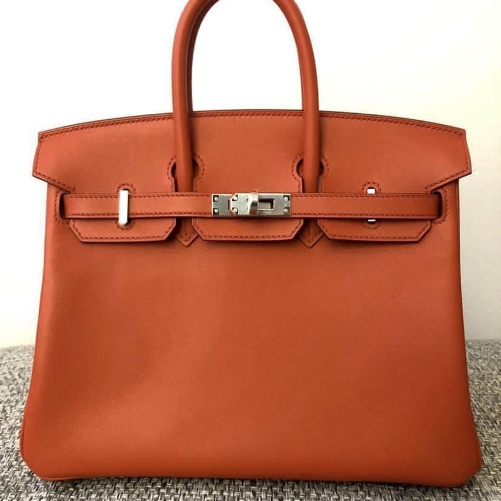 Hermès Birkin 25 Terre Battue Swift Palladium Hardware PHW