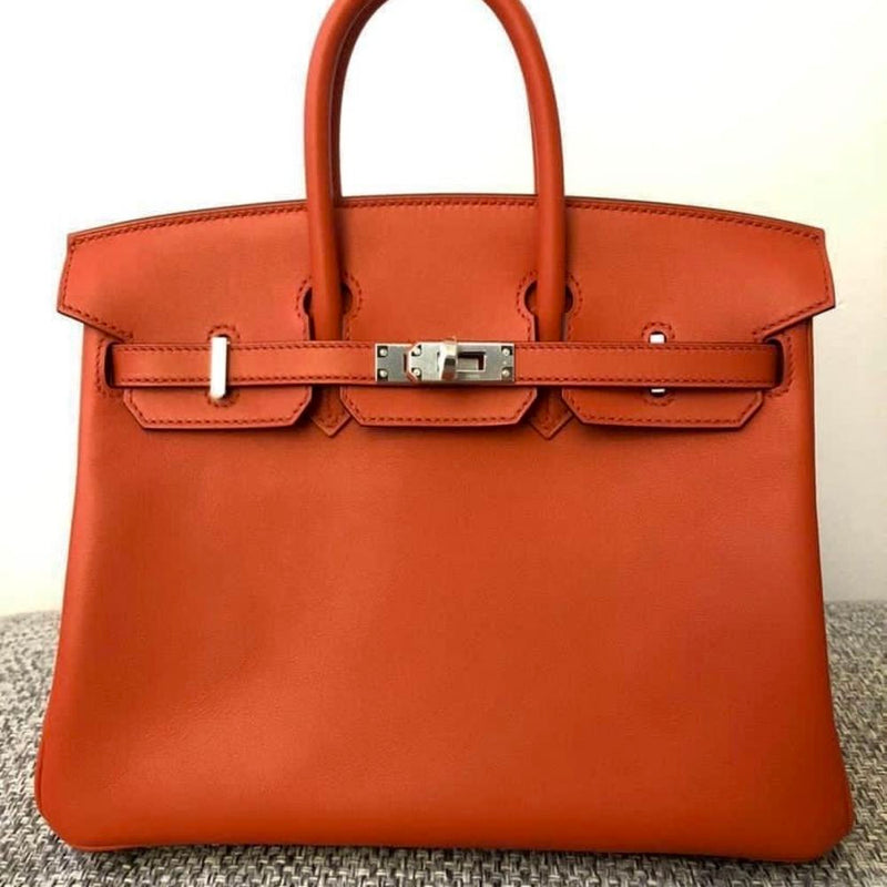 Hermès Birkin 25 Terre Battue Swift Palladium Hardware PHW