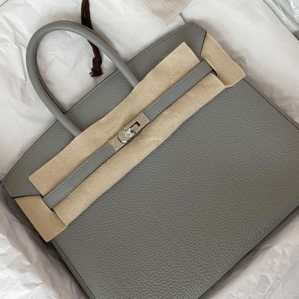 Hermès Birkin 25 Gris Mouette Togo Palladium Hardware PHW