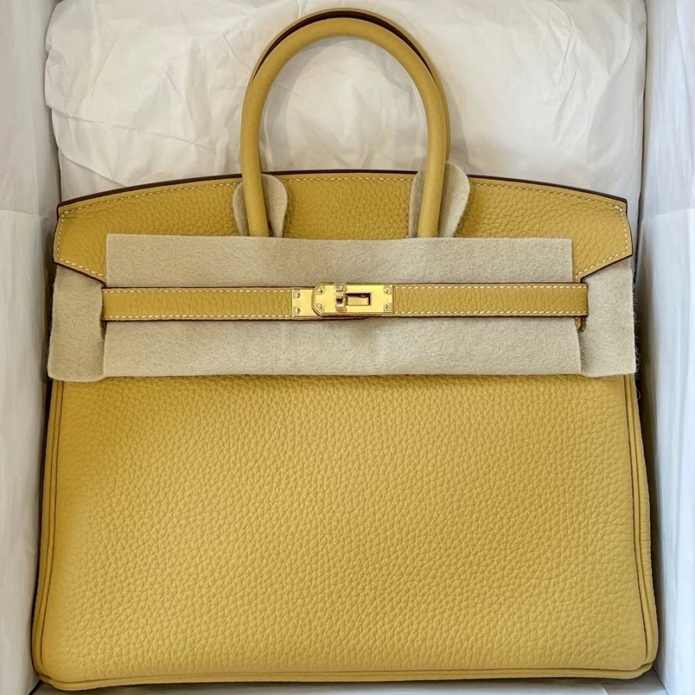 Hermès Birkin 25 Curry Togo Gold Hardware GHW