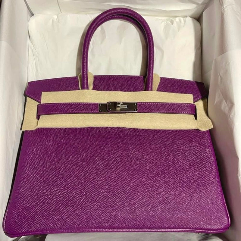 Hermès Birkin 30 Anemone Epsom Palladium Hardware PHW