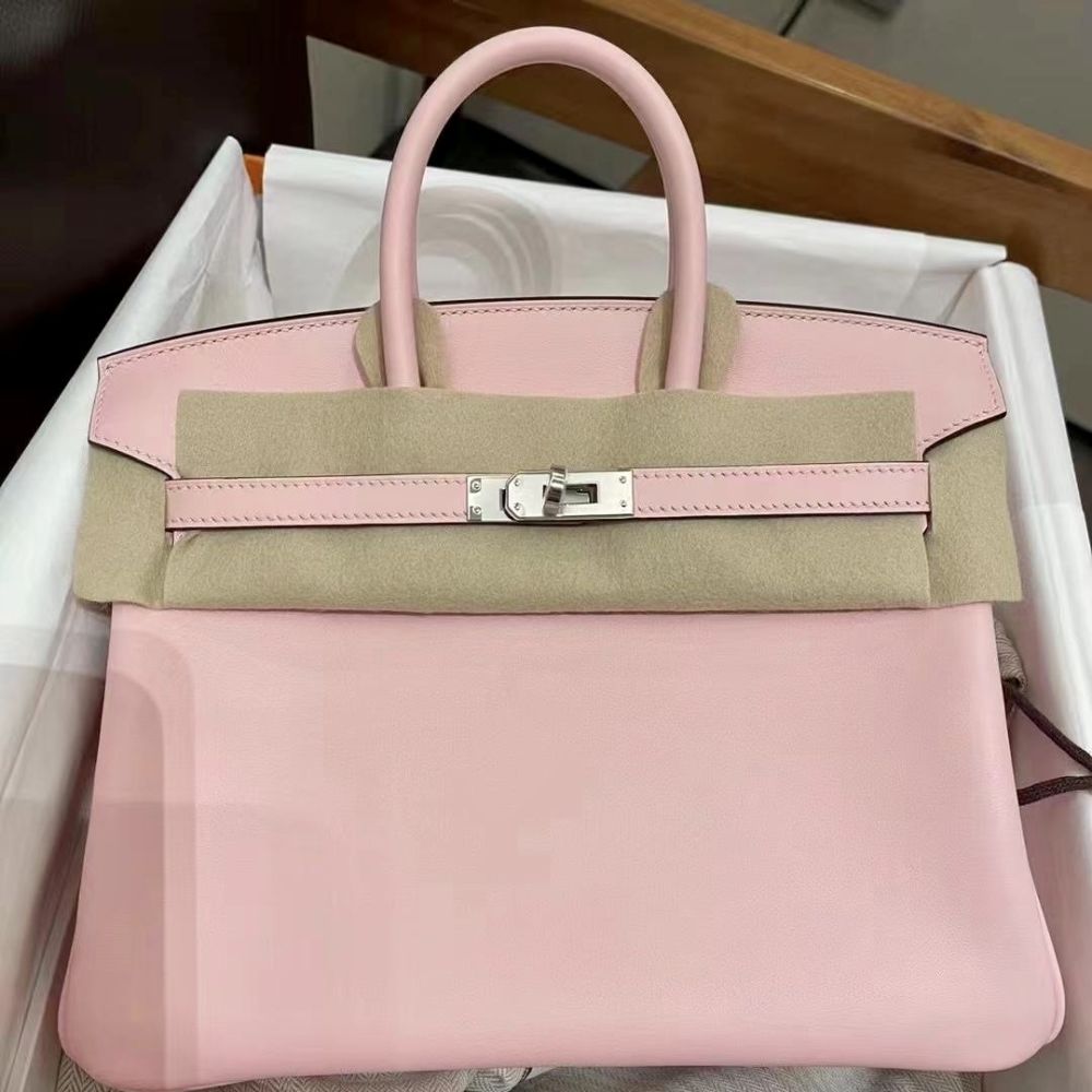 Hermès Birkin 25 Rose Sakura Swift Palladium Hardware PHW