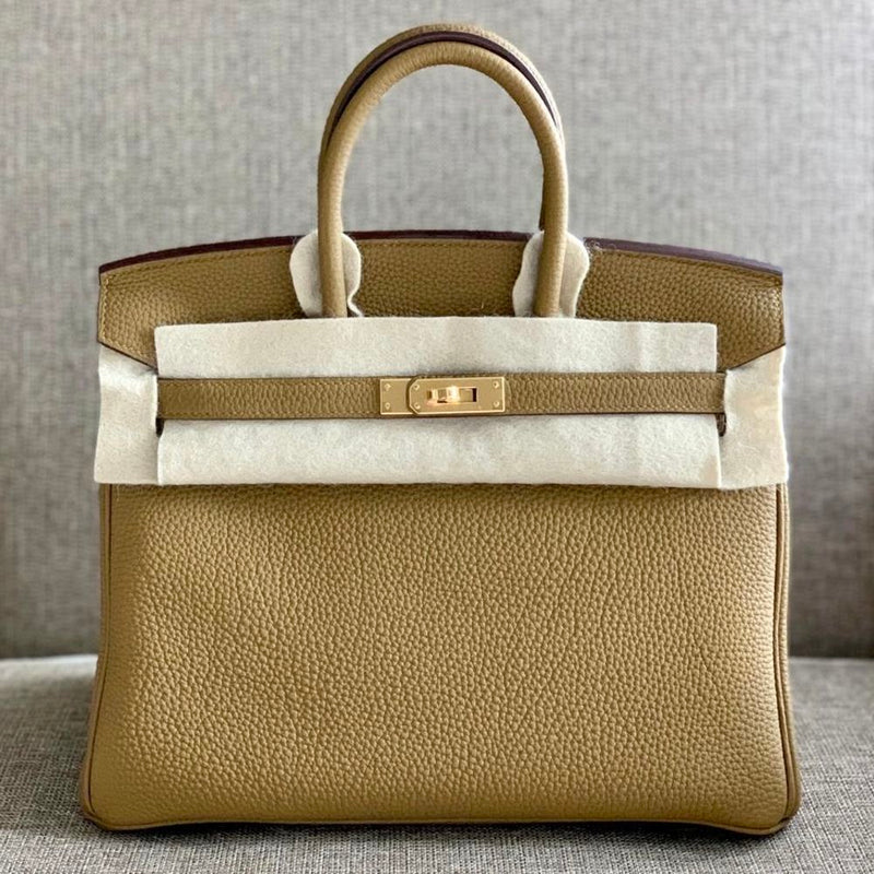 Hermès Birkin 25 Bronze dore Togo Gold Hardware GHW