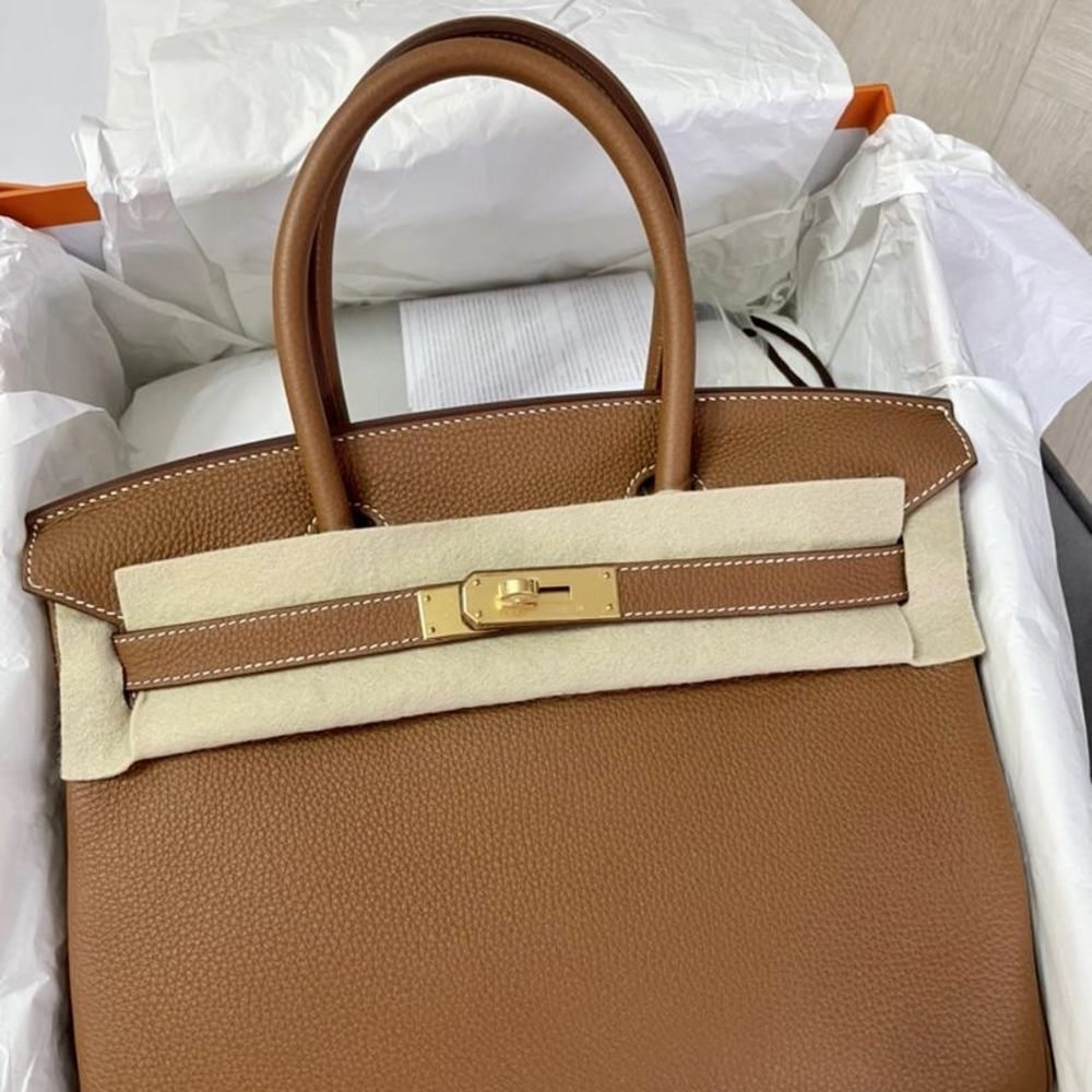 Hermès Birkin 30 Gold Togo Gold Hardware GHW