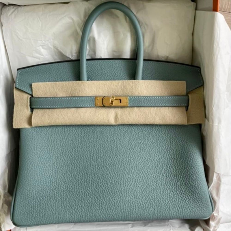 Hermès Birkin 25 Ciel Togo Gold Hardware GHW