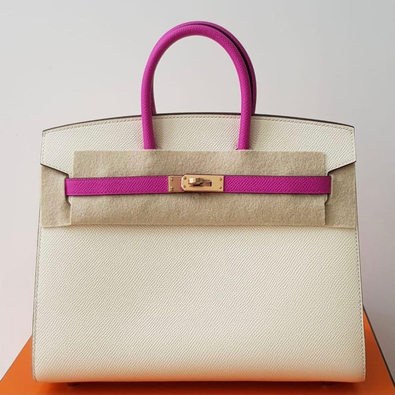 Hermès Birkin HSS 25 Nata/Magnolia Sellier Epsom Permabrass Hardware PER