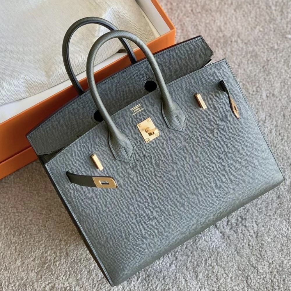 Hermes Kelly Sellier Bag 25 Vert De Gris Epsom Leather Gold Hardware –  labelluxe