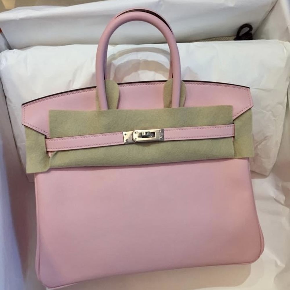 Hermès Birkin 25 Rose Sakura Swift Palladium Hardware PHW