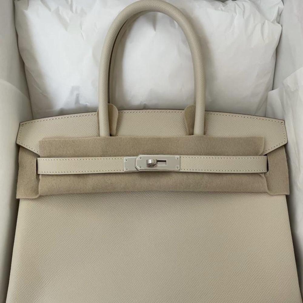 Hermès Birkin 30 Craie Epsom Palladium Hardware PHW
