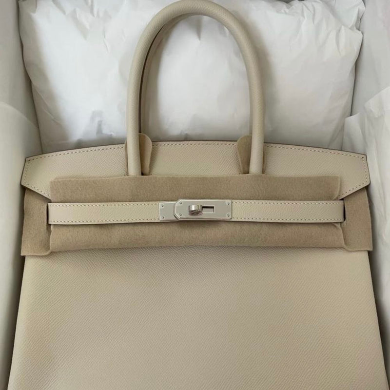 Hermès Birkin 30 Craie Epsom Palladium Hardware PHW
