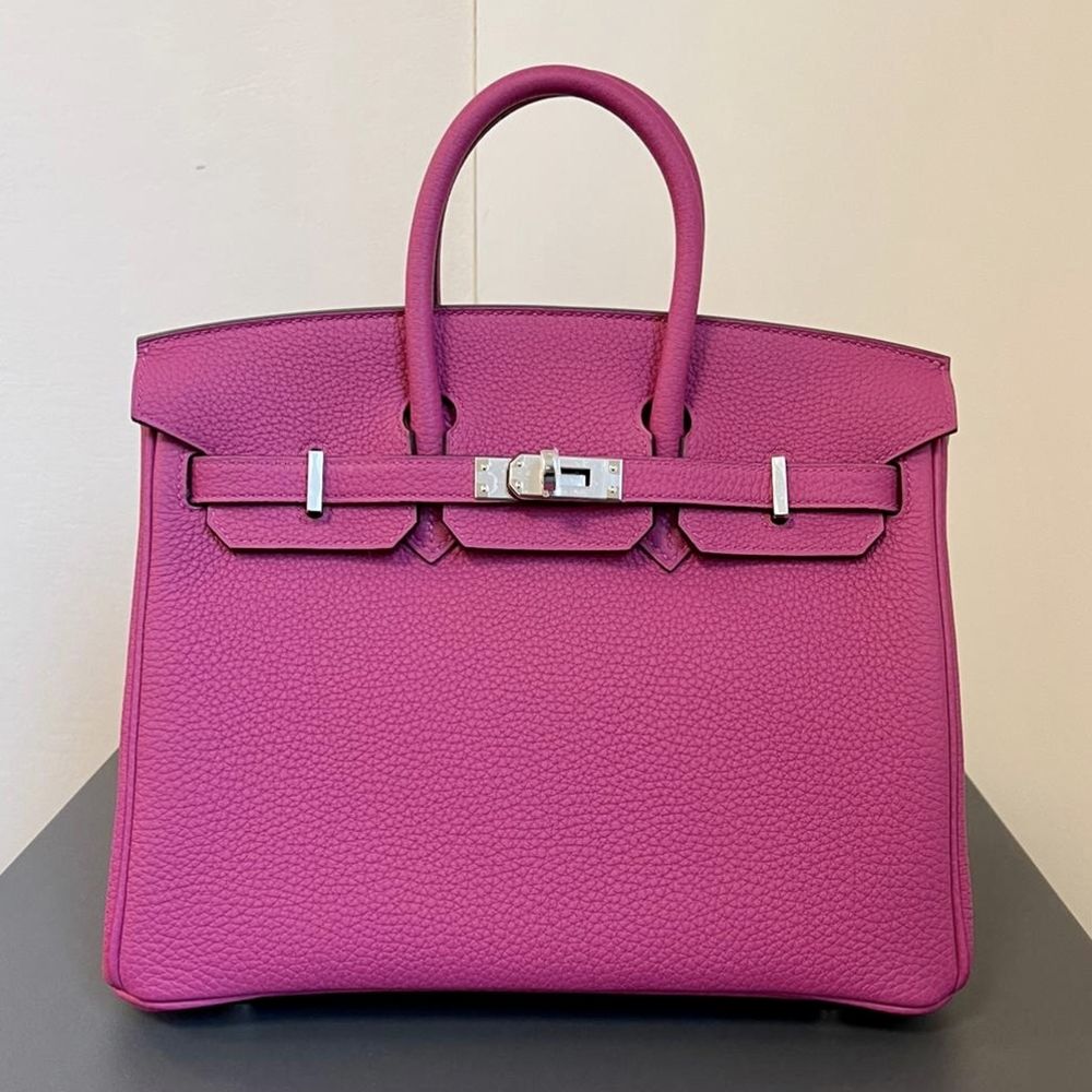 Hermès Birkin 25 Rose Pourpre Togo Palladium Hardware PHW