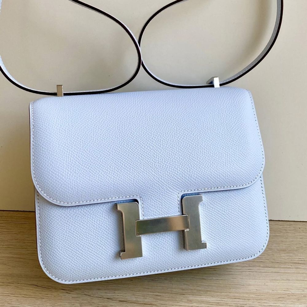 Hermès Constance 18 Brume Epsom Palladium Hardware PHW