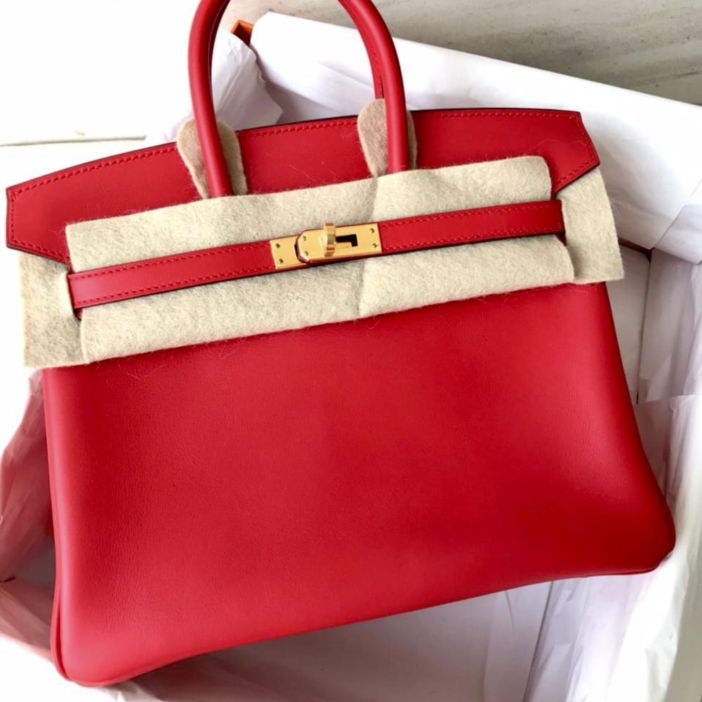 Hermès Birkin 25 Rouge de Coeur Veau Jonathan Gold Hardware GHW