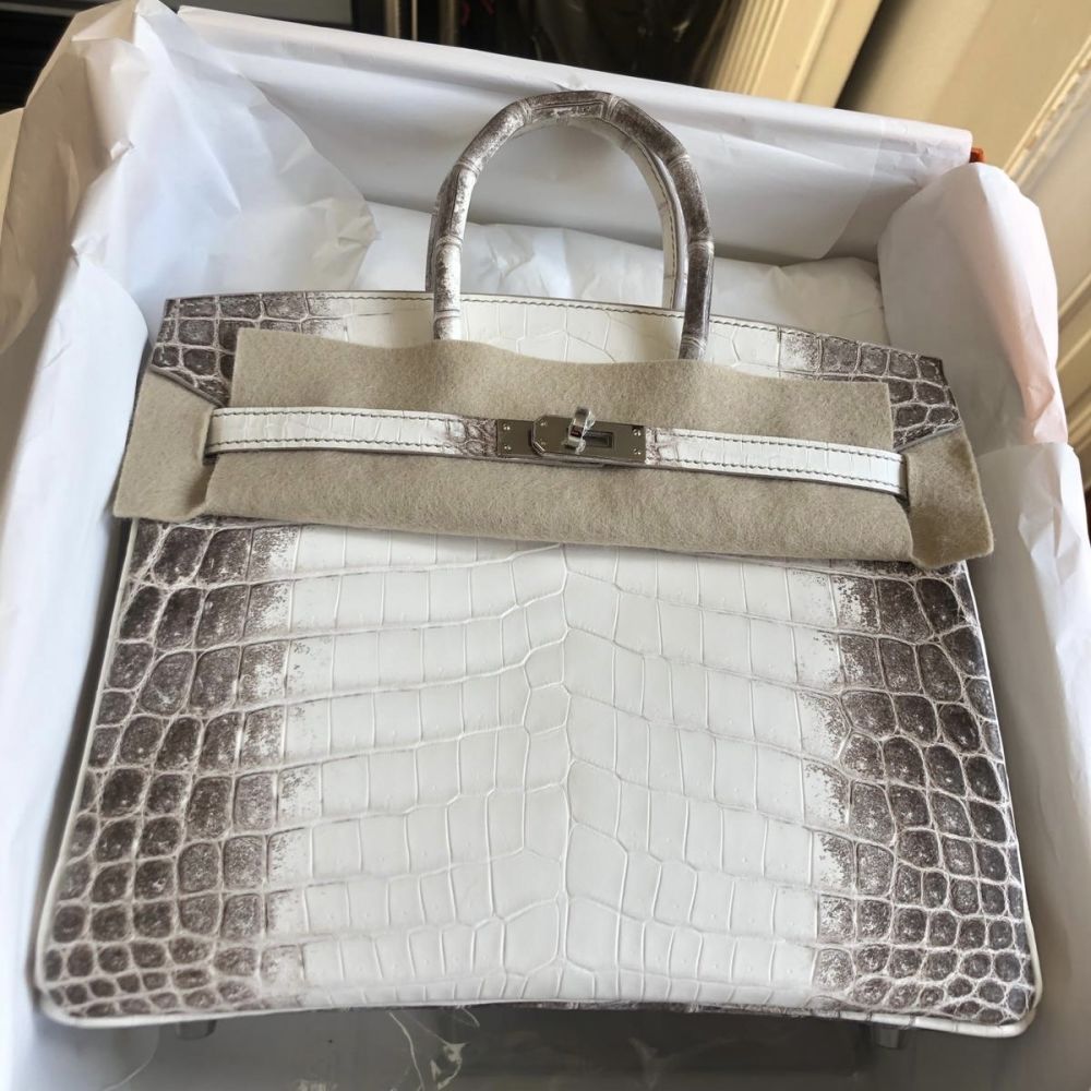 Hermès Birkin 25 Himalaya Crocodile Niloticus Lisse Palladium Hardware PHW
