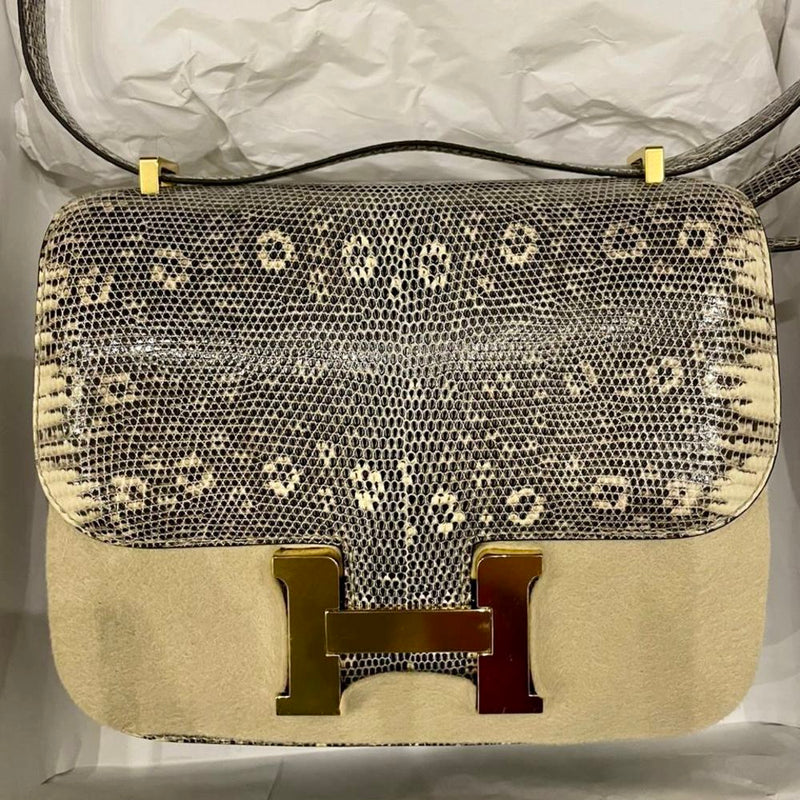 Hermès Constance 18 Ombre Varanus Niloticus Gold Hardware GHW