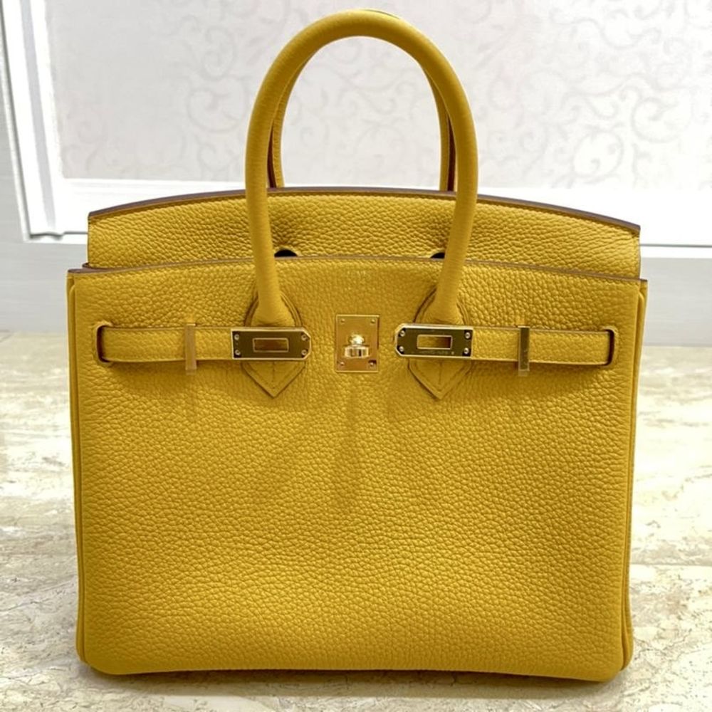 Hermès Birkin 25 Jaune Ambre Togo Gold Hardware GHW