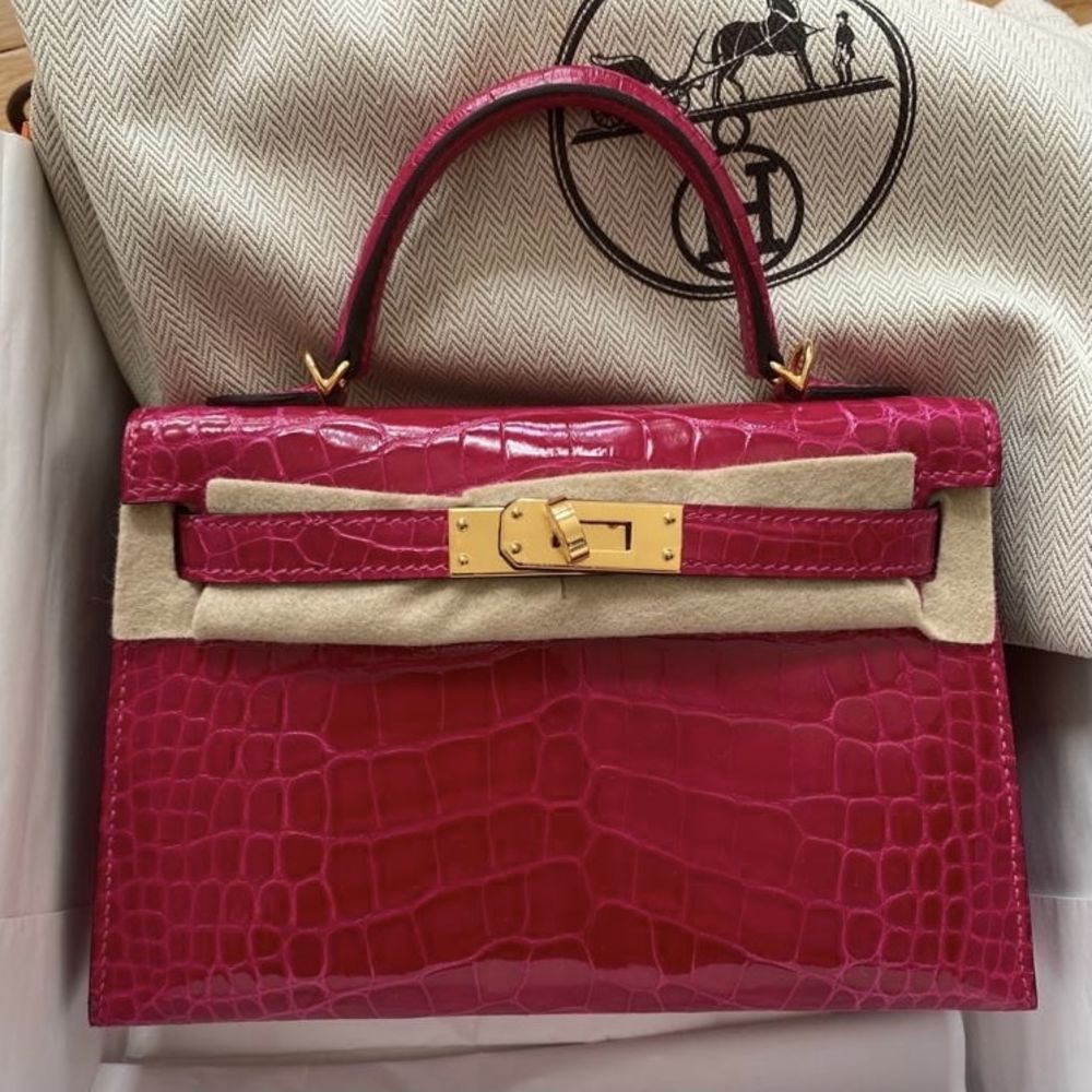 Hermes Kelly 28 In Red: Alligator Handbag
