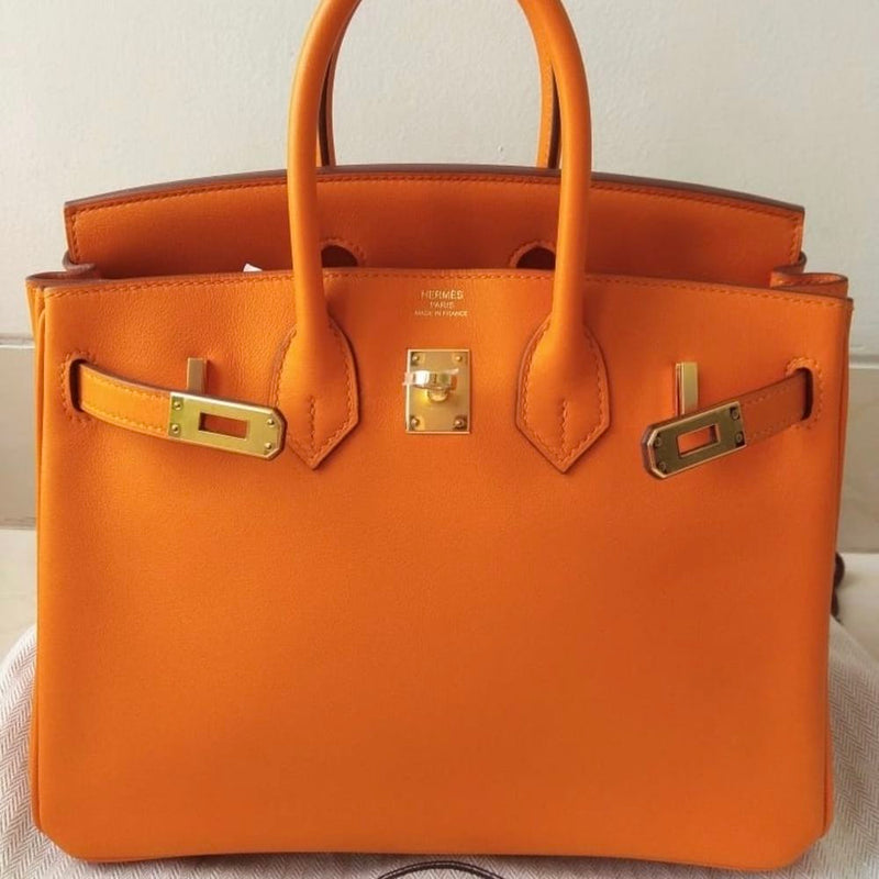 Hermès Birkin 25 Abricot Swift Gold Hardware GHW