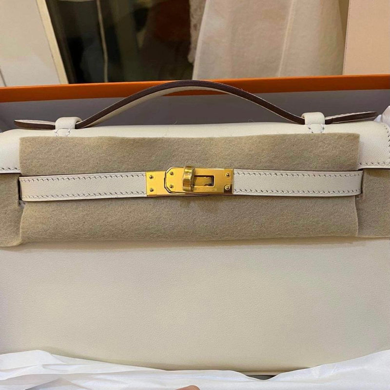 Hermès Kelly Pochette Nata Swift Gold Hardware GHW