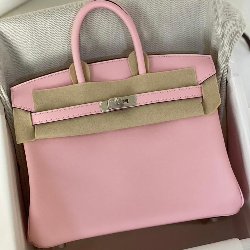 Hermès Birkin 25 Rose Sakura Swift Palladium Hardware PHW